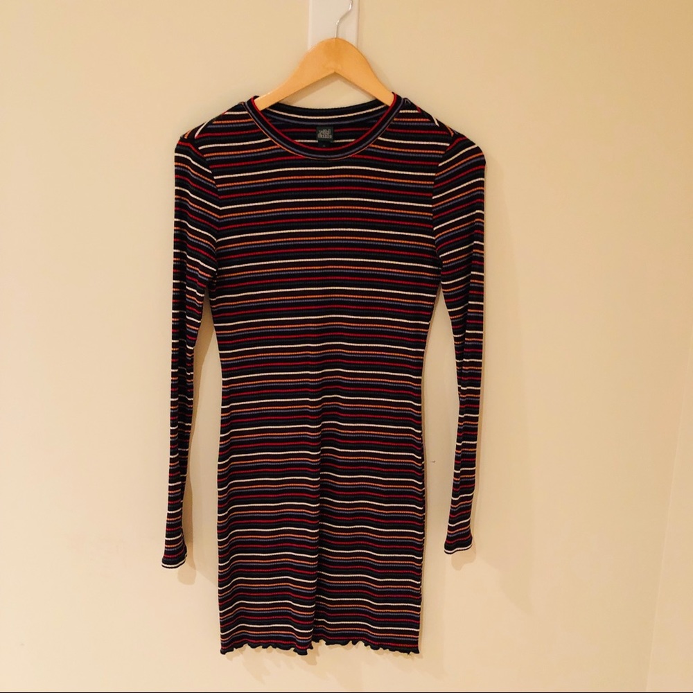 Wild Fable Stripe Multi-Colored Dress